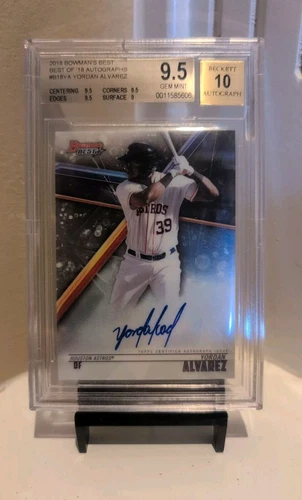 2018 Bowman's Best - Best of 2018 Autographs Yordan Alvarez (BGS 9.5, AU, RC)
