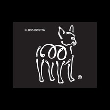 Boston Terrier K Line Dog Breed Window Tattoo Decal