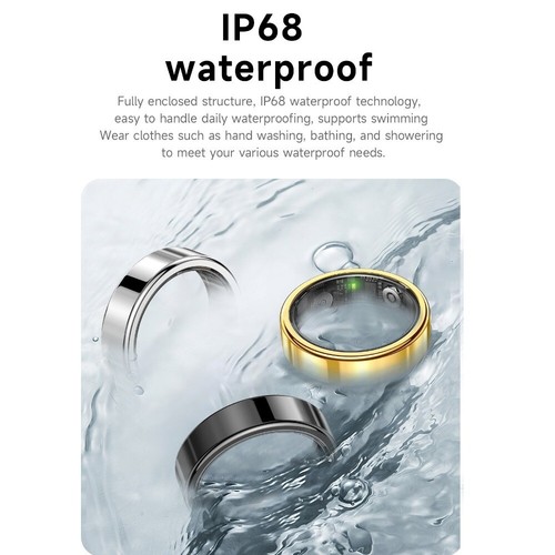 Wasserdicht Fitness-Ring Multi-Sport-Modi Schlaf-Tracker Für Frauen Männer - Bild 8 von 15