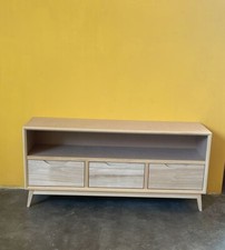 PORTA TV BASSO GREZZO  3 CASSETTI + VANO GIORNO