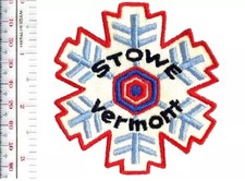 Skiing Vermont Stowe Mountain Ski Resort Stowe, VT 1960s Patch NO TARIFF