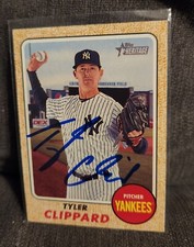 Tyler Clippard Autograph Signed 2017 Topps Heritage New York Yankees