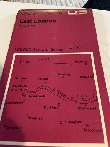 Ordnance Survey Map Sheet 177 - East London