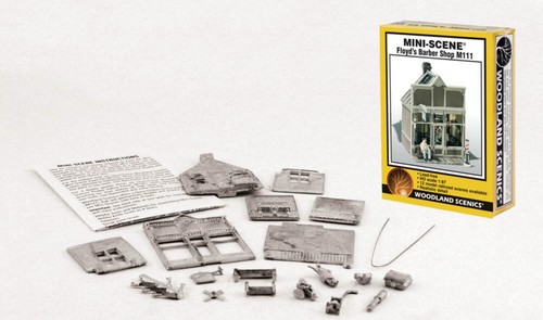 WOODLAND SCENICS - FLOYD'S BARBER SHOP KIT #M-111 - HO TRAIN - NOS - NIB - Imagen 4 de 5