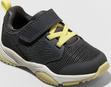 🐈‍⬛ CAT & JACK, ZAPATILLAS ARI APPAREL PARA NIÑOS PEQUEÑOS, NEGRAS/GRISES TALLA 7🆕¡¡COMO SE MUESTRA!!️