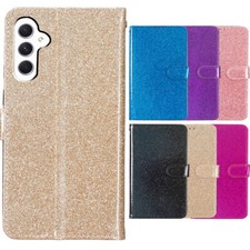 Bling Glitter Flip Wallet Case Phone Cover for Samsung A15 A16 A06 A56 A55 A14