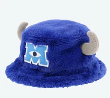 Japan Tokyo Disney Resort Ears limited Fluffy Winter Cap Hat Sulley Mosters Inc.