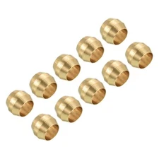 4mm Tube Brass Compression Sleeve Ferrules 20 Pack Brass Compression Fittings