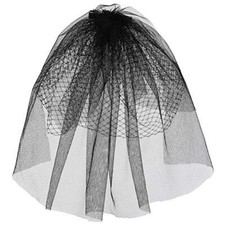 Women Mesh Veils Bridal Birdcage Veil Short Wedding Face Veil with Clip Tulle