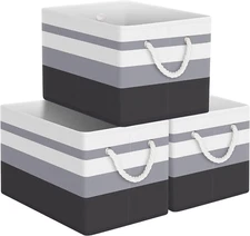 Storage Bin,Collapsible Storage Basket for Organizing,Large Storage Boxes with R