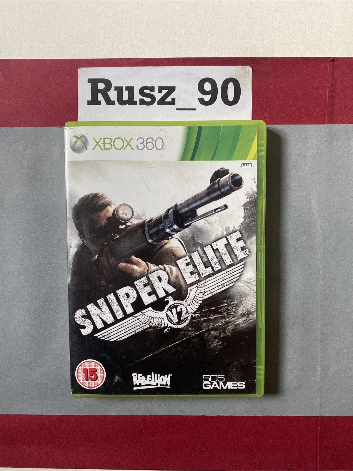 Sniper Elite V2 2012 Xbox 360 With Manual RATED 15 UK PAL IN VERY GOOD COND