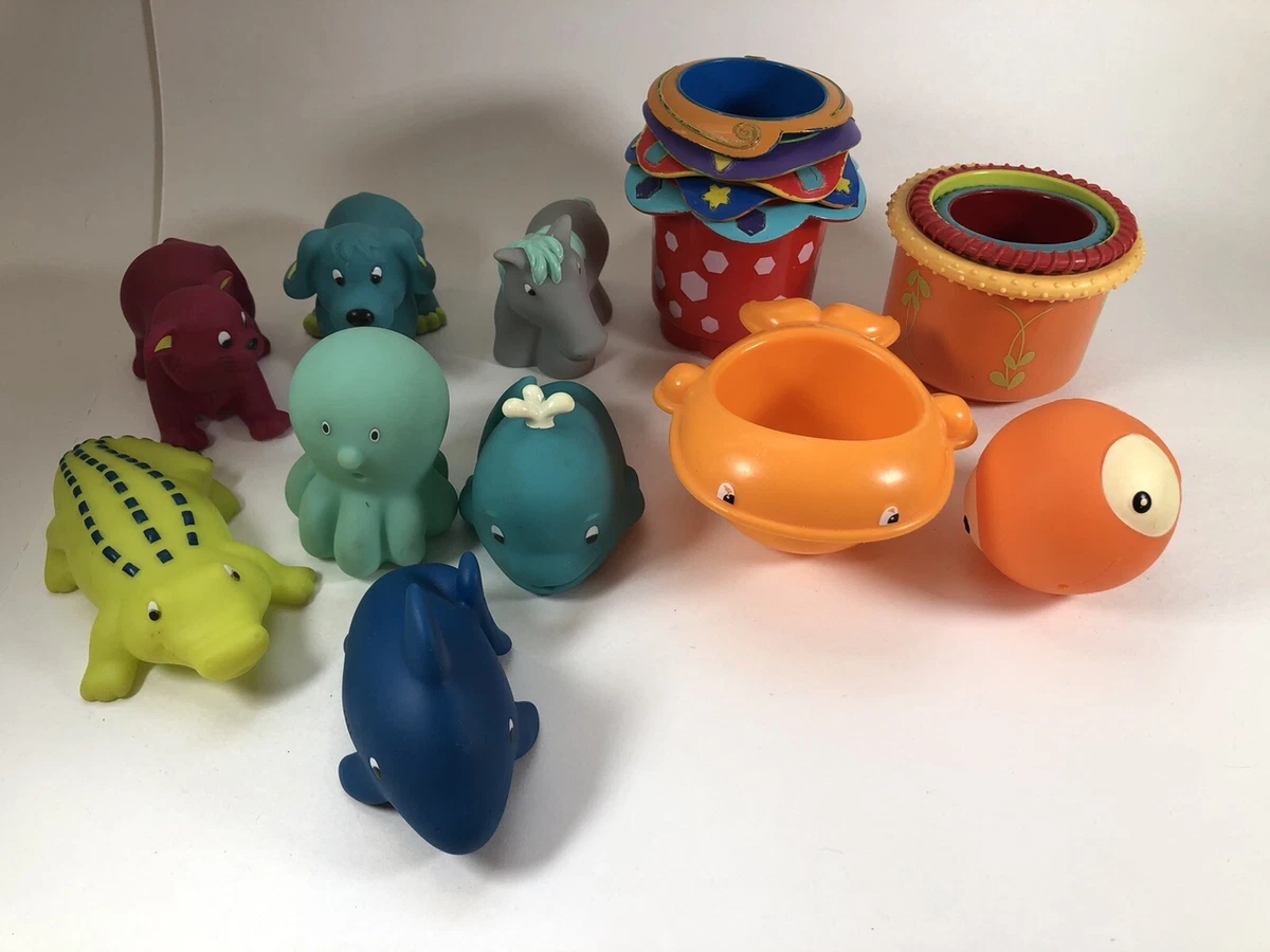 Kids Toddler Bath Toys Battat My B Toys Nuby Mattel Squeeze Toys Animals  Cups