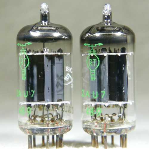 NOS/NIB Matched Pair RT 12AU7/ECC82 Long Plate O-Getter 1958 Suresne France - Picture 3 of 18