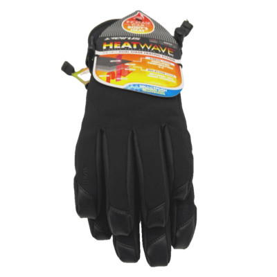 Seirus Heatwave Zenith Black Insulated Temperature Amplifying Gloves Men Medium