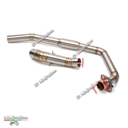 Tubo delantero silenciador de carbono sistema de escape completo para Honda CBR300R CB300F 2015-2017 - Imagen 13 de 13