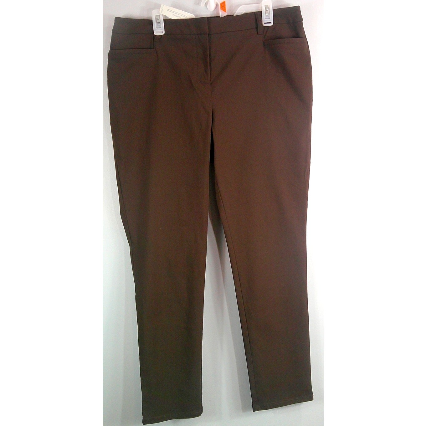 Talbots Slimming Pants Women's 16 Brown NEW