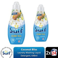 Surf Laundry Washing Liquid Detergent Coconut Bliss 1.30 Litre, 48 Washes 6.92 per litre