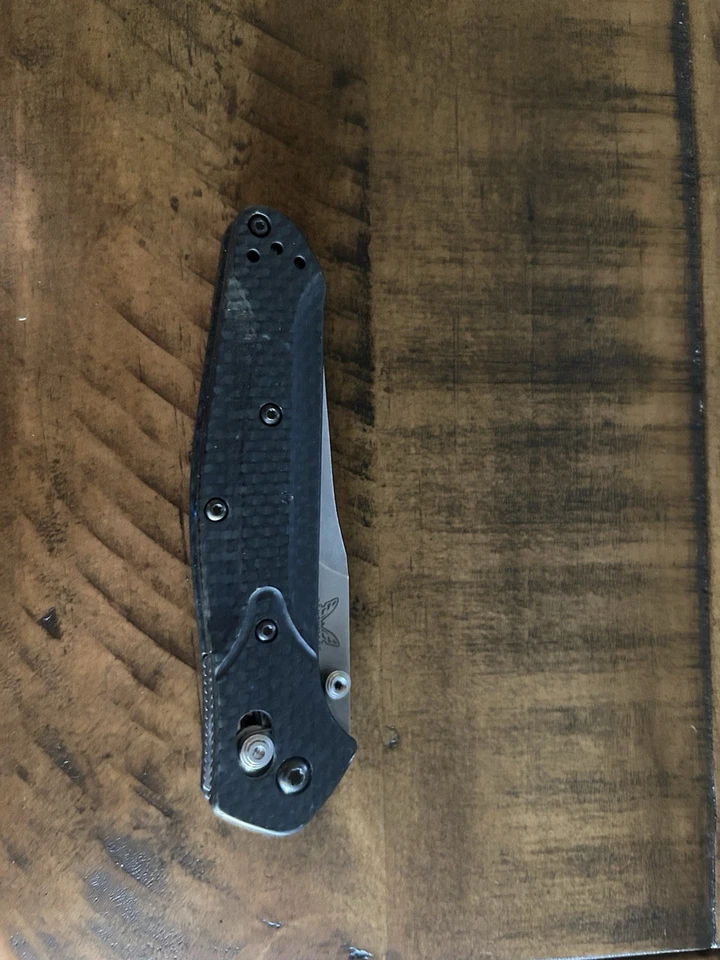 Benchmade 940-1 Osborne Reverse Tanto Steel Pocketknife S90V Carbon Fiber Handle - Image 3 of 4