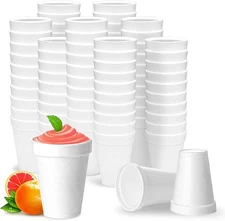 Styrofoam Cups 12 Oz 100 Count Disposable Foam Cups for Coffee Tea Hot Cocoa ...