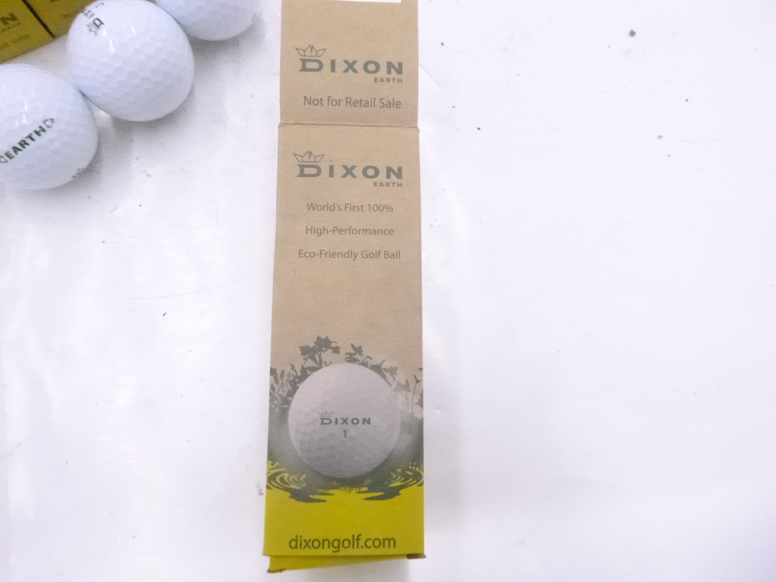 1 Dozen Dixon Earth Golf Balls White High Performance Eco-Friendly Golf