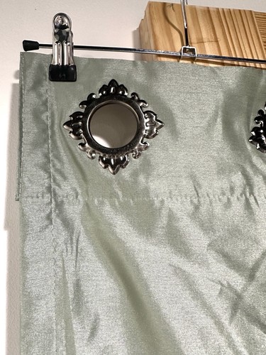 4 JCP Royal Velvet PLAZA Ösen Verdunkelung Panel Seegras 50" x 84" Vorhänge - Bild 16 von 17
