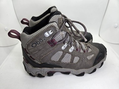 Oboz Bridger Vent Mid Hiking Boots Women s 6.5 Grey Waterproof Trail Outdoor