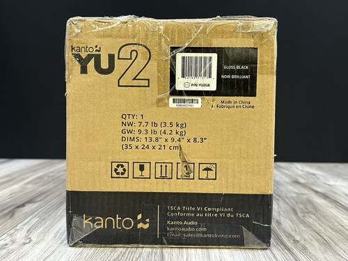 Haut-parleurs d'ordinateur de bureau alimentés Kanto YU2 noir mat (2 haut-parleurs), scellés neufs - Photo 8/9