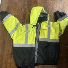Ergodyne Mens XXL Multi-Color Polyester Glowear 8377 Zip Up Reflective Jacket 25