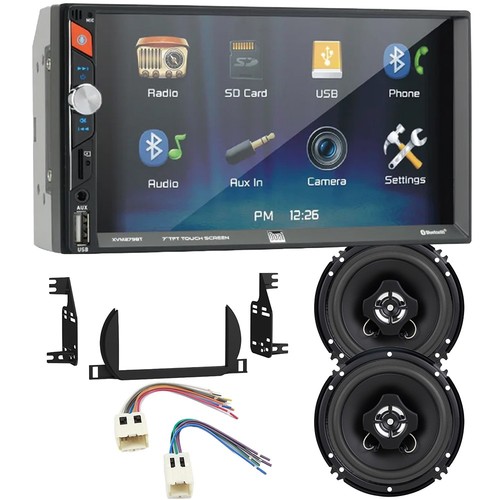 Dual XVM279SPK2 7" Bluetooth AM/FM Radio Car Stereo for 2002-2004 Nissan Altima