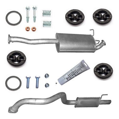 Komplett 2tlg.Auspuff für Toyota Land Cruiser 3.0D J90 für 5-Türer +Montageware