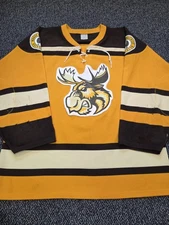 Vintage Moose Knuckles Hockey Jersey Size XL Minor League NHL Hockey Club