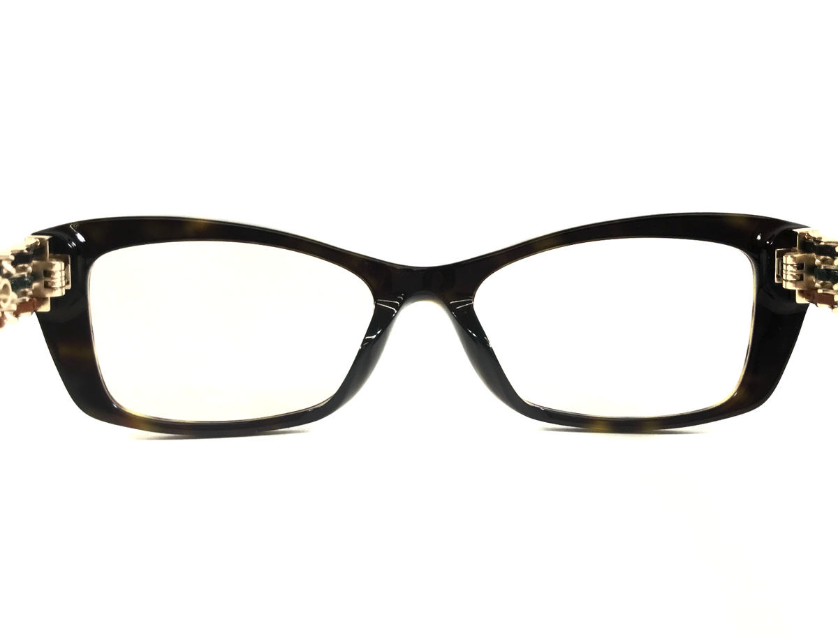 Chanel Eyeglasses Frames 3484-S-A c.714/SB Dark Havana Gold Asian