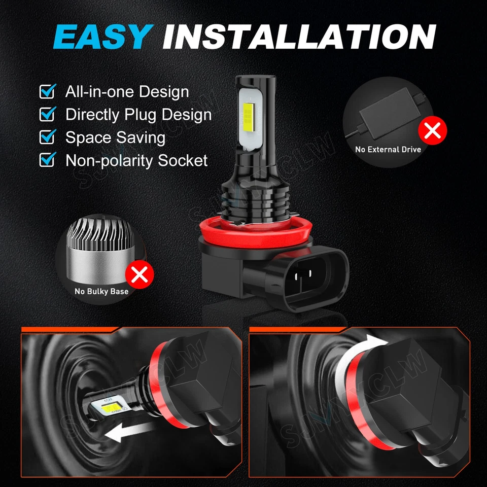 Faro LED CSP bombillas altas bajas para Chevy Malibu LT sedán 4 puertas 2004-2012 Foto 2 de 4