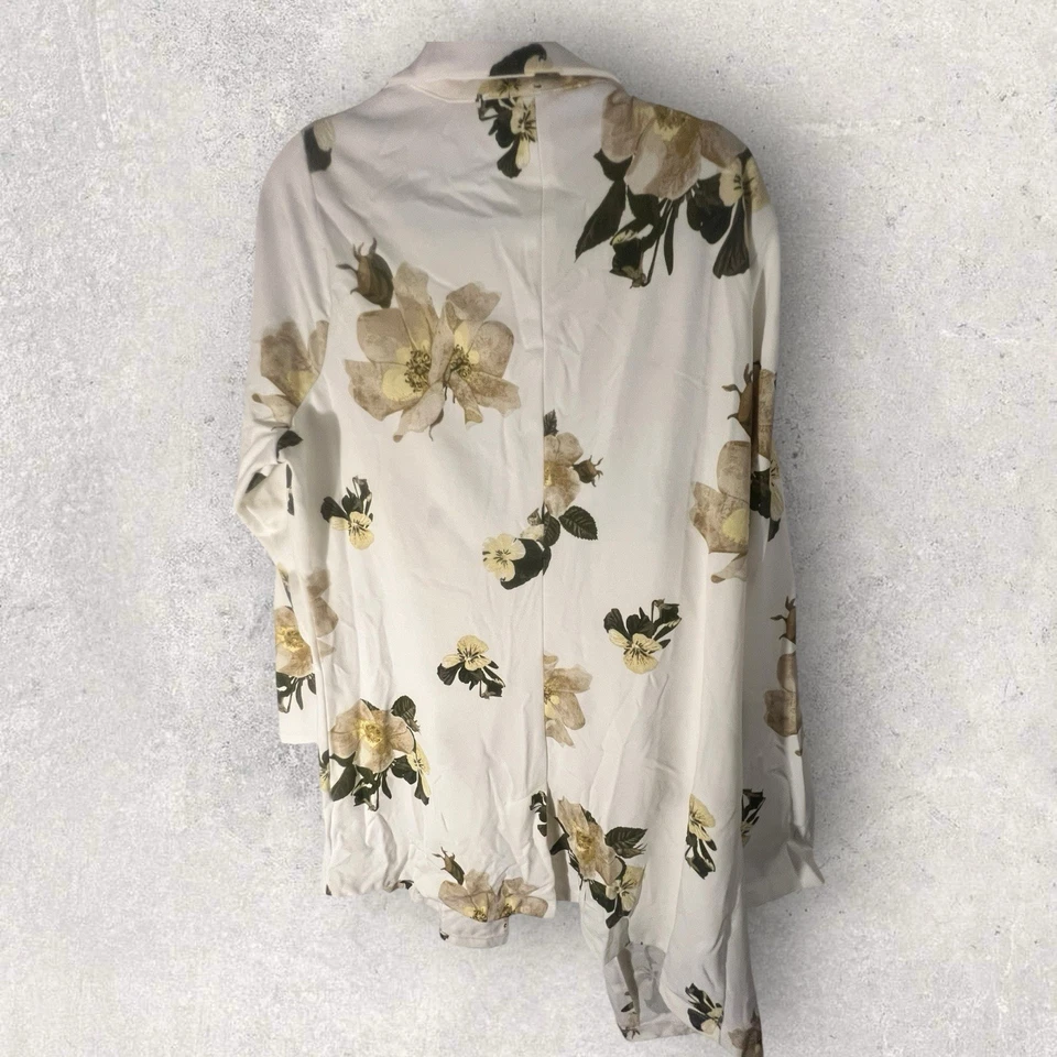 Blazer Lularoe 2XL Gwen Relajado Blanco Floral Nuevo con Etiquetas Foto 2 de 4