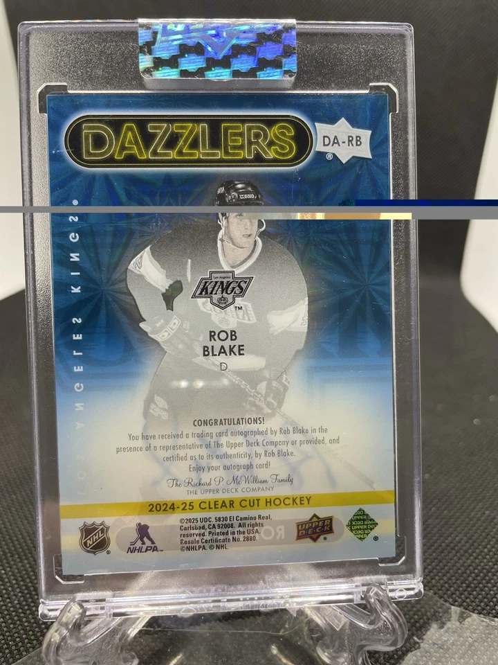2024-25 Clear Cut Rob Blake Auto Dazzlers #da-rb - Image 3 of 3