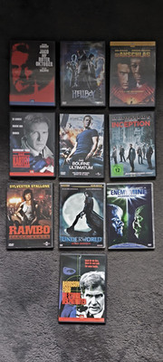 Konvolut Sammlung 10 DVD Action Abenteuer  Top Zustand Enemy Mine Rambo usw