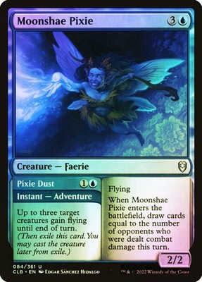 MTG FOIL Moonshae Pixie // Pixie Dust  - Commander Legends: Battle for Baldur's