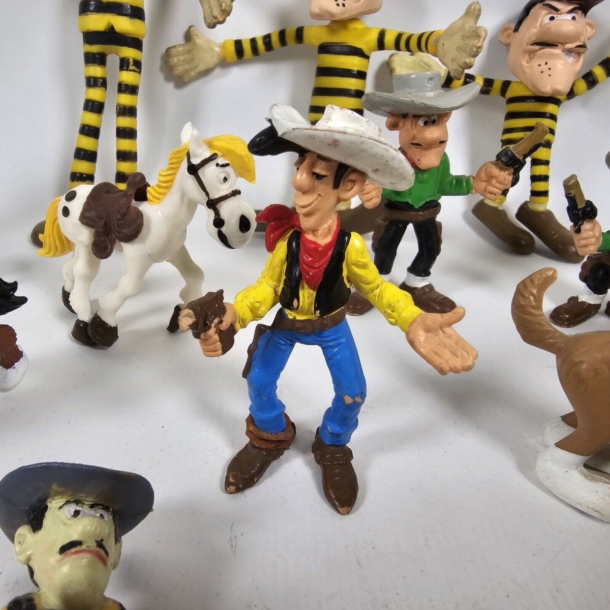 Lucky Luke Vintage Toy PVC Bundle Action Figure Lot Mini