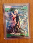 Drake Maye - Rookie Green Prizm Fireworks insert (RC) 2024 Panini Prizm