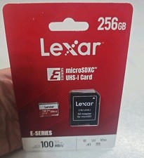 Lexar 256GB Micro SDXC Card UHS-I E Series New Sealed