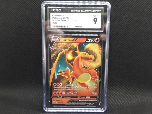 CGC 9 Charizard V Brilliant Stars Holo Ultra Rare 017/172 English 2022