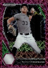 2021 Panini Prizm Draft Picks Ricky Tiedemann #PDP91 Pink Velocity Prizm A15
