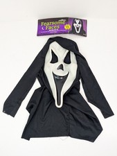 Fun World Fearsome Faces Gen 2 Smiley Ghostface Scream Mask 9206 Poly Shroud