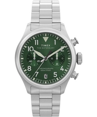 Timex Waterbury Ace Silber Herren Armbanduhr TW2Y19100