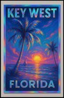 Key West Sunset Poster