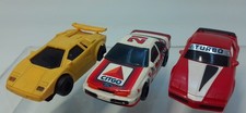 Slot Cars Lot Of 3 Body With 2 Chasis