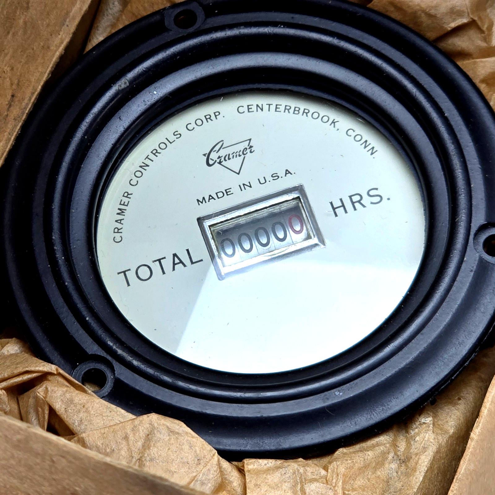 Cramer Controls 631E Hour Meter Run Time Elapsed Time Gauge Industrial Vintage