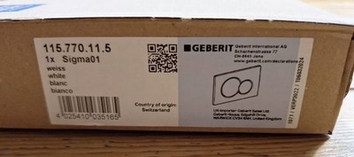 Geberit Sigma 01 Betätigungsplatte - Weiß (115.770.11.5)