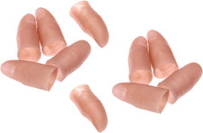 Dophee Finger Magic Trick Fake Soft Thumb Tip Close up Stage Show Prop Prank Toy
