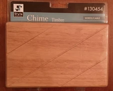 Style Selections Chime Timbre Doorbell Wired/Cable #130454 Wood Grain Brand New